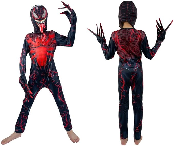 Photo 1 of Kids Size L--LULUNEE Superhero Kids Bodysuit Costumes Light Up Mask Halloween Cosplay Costumes