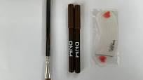 Photo 1 of 2 pack brown eyebrow pencil make up,1 pack eyebrow brush,1 pack eyebrow tool,#pencil005