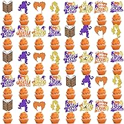 Photo 1 of 40Pcs Hocus Pocus Cupcake Toppers,Hocus Pocus Party Decorations,Hocus Pocus Decorations