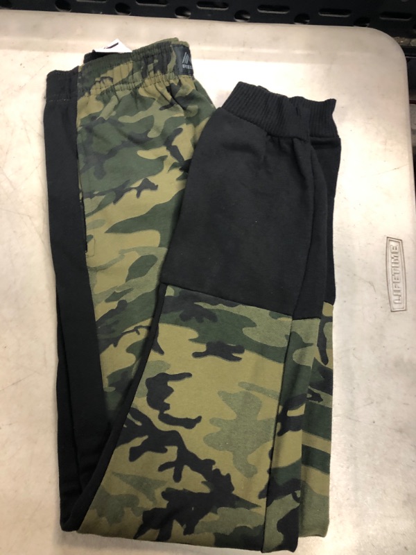 Photo 1 of Boy's Size L---Green Camo Fleece Joggers