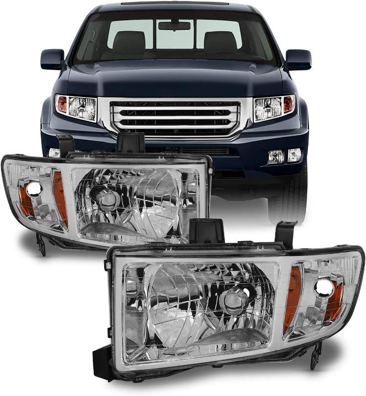 Photo 1 of For Honda Ridgeline Headlight Assembly 2006 2007 2008 | Black Housing | CAPA Certified | HO2502128