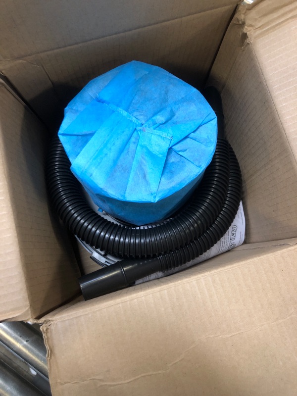 Photo 2 of 5 Gallon 1.75 Peak HP Wet/Dry Shop Vacuum Powerhead with Filter Bag and Hose (compatible with 5 Gal. Homer Bucket)
