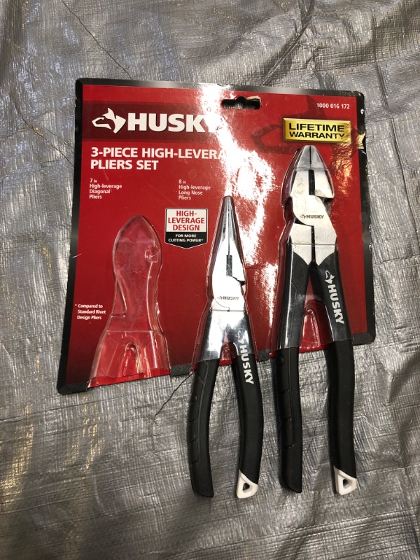 Photo 2 of High-Leverage Long Nose Pliers Set (3-Piece)