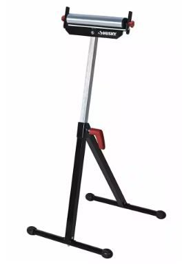 Photo 1 of 23 in. to 43 in. Stationary Steel Roller Stand with Edge Guide
