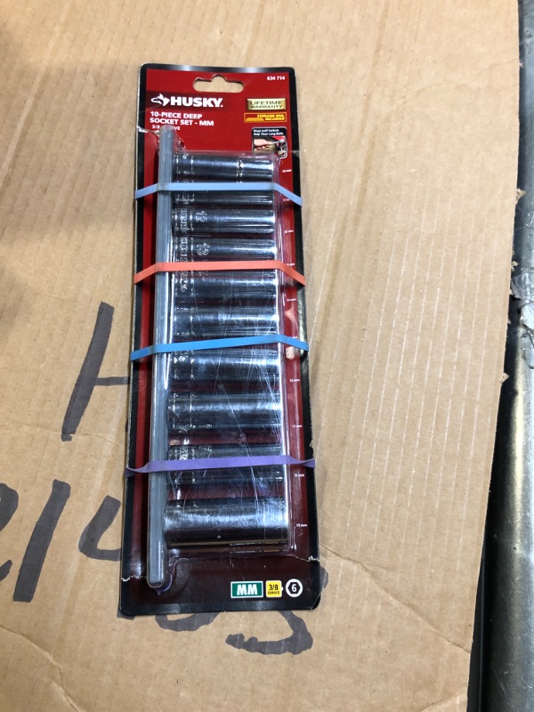 Photo 2 of 3/8 in. Drive Deep Metric Socket Set (10-Piece)