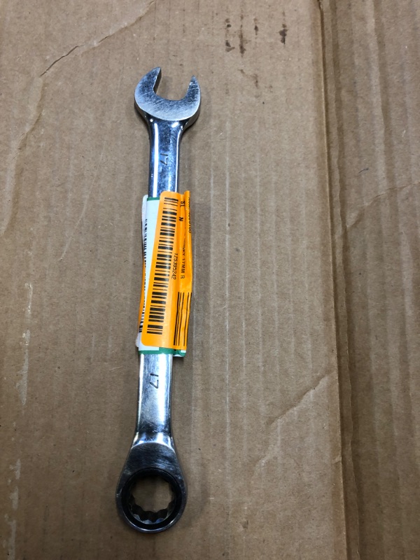 Photo 2 of 17 mm 12-Point Metric Ratcheting Combination Wrench
