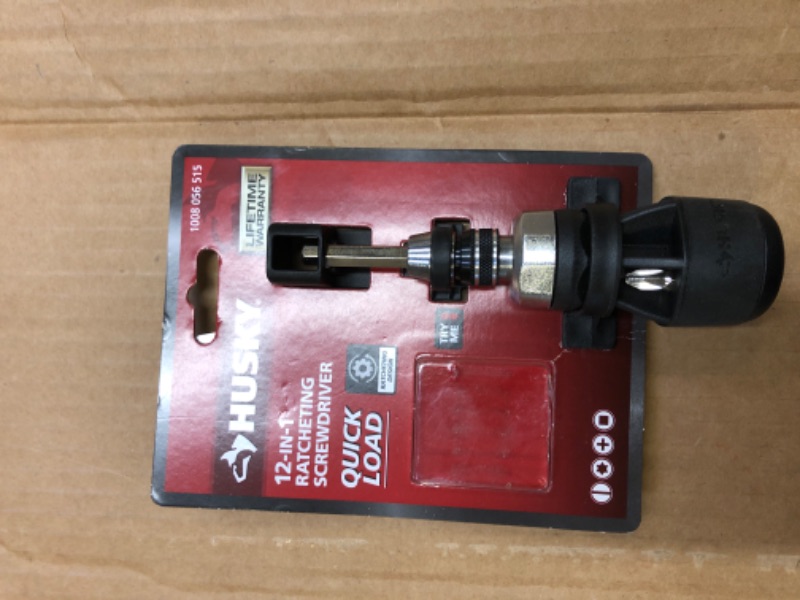 Photo 1 of 12-in-1 Quick Load Ratcheting Stubby Screwdriver Set
