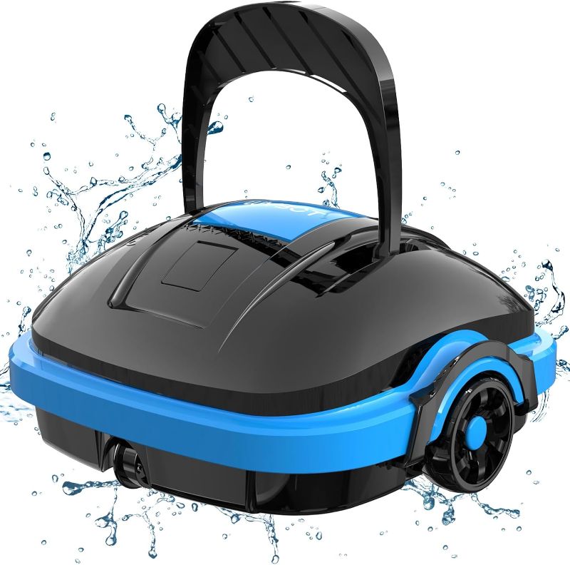 Photo 1 of WYBOT Cordless Robotic Pool Cleaner, Automatic Pool Vacuum, Powerful Suction, Fine Filter for Above/In Ground Flat Pool Up to 525 Sq.Ft
