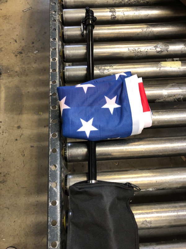 Photo 2 of The Traveler RV Ladder Flag Pole Kit. Includes Steel RV Flagpole Mount, Fits Standard 1" RV Ladders, 11ft Fiberglass Retractable Pole, A Beautiful 3'x5' US Flag And A Storage Bag.