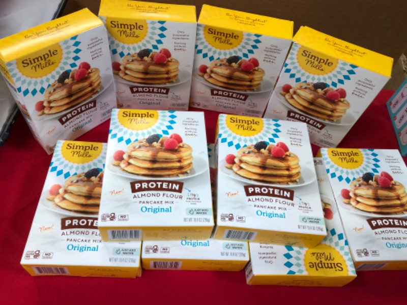 Photo 2 of 10pcs---Simple Mills Just Add Water Almond Flour Pancake Mix, Original Protein - Gluten Free, Plant Based, Paleo Friendly, Breakfast, 10.4 Ounce (Pack of 1)  