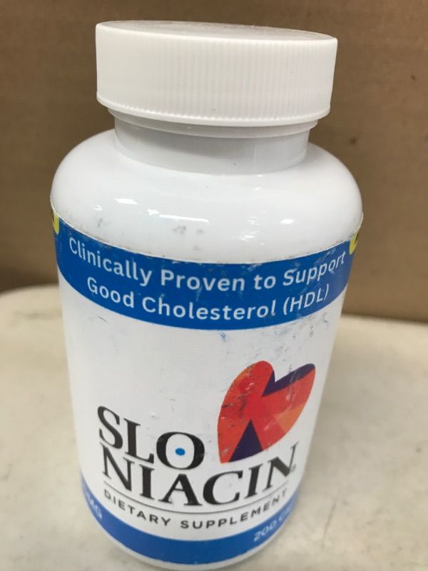 Photo 1 of 
Slo-Niacin Vitamin B3 500 Mg - Slow Release Niacin for Heart Health, Energy Boost, Health Skin, Healthy Blood Sugar Levels - 200 Capsules