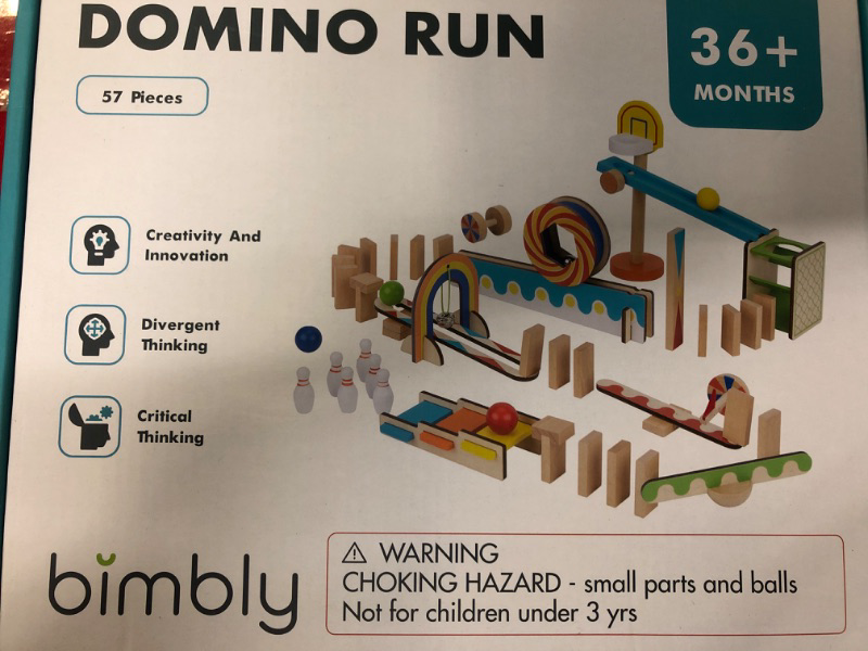 Photo 1 of BIMBLY DOMINO RUN, 57 PCS (36MONTHS)