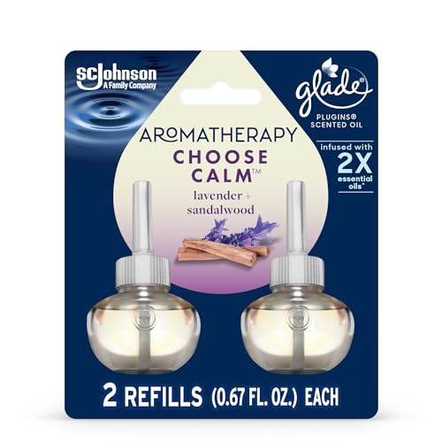 Photo 1 of Glade Aromatherapy PlugIns Scented Oil Refills Air Freshener Stocking Stuffers for Women Choose Calm Scent with Notes of Lavender & Sandalwood 2 X