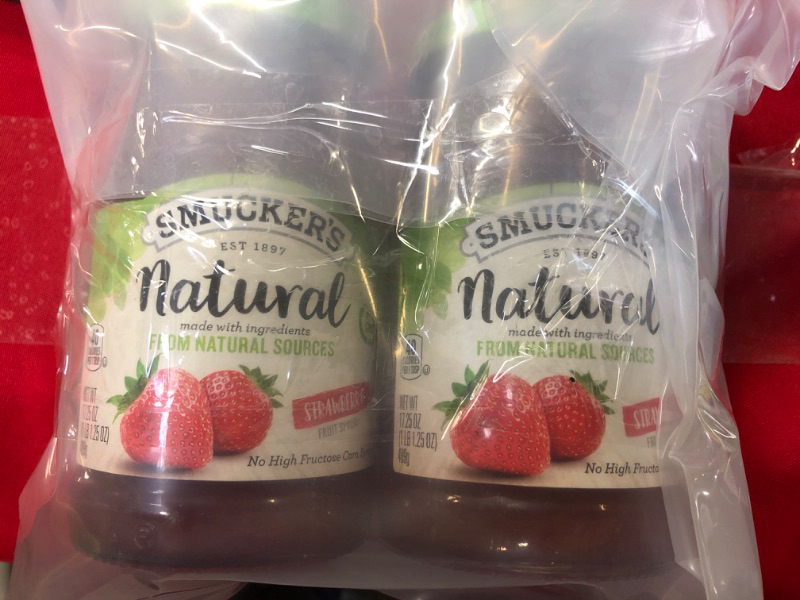 Photo 2 of  
Smucker's Natural Strawberry Fruit Spread, 17.25 Ounce (2PK)