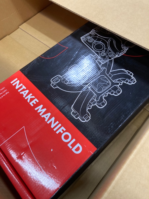 Photo 1 of A-Premium Engine Aluminum Dual Plane Intake Manifold Compatible with Chevy GM Vortec E-Tech Heads Small Block SBC Gen I, 8Cyl 5.0L 305 & 5.7L 350-1996-2002-1500-6500 RPM