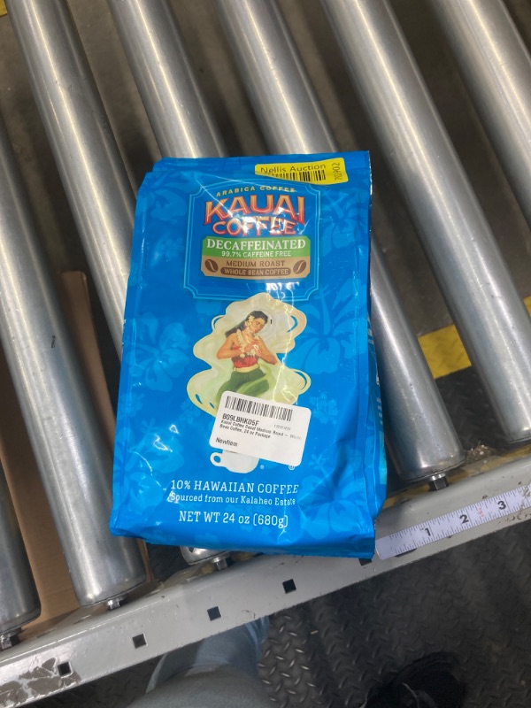 Photo 2 of EXPIRE 3-29-24! Kauai Coffee Decaf Medium Roast - Whole Bean Coffee, 24 oz Package Decaf Medium Roast 1.5 Pound (Pack of 1)