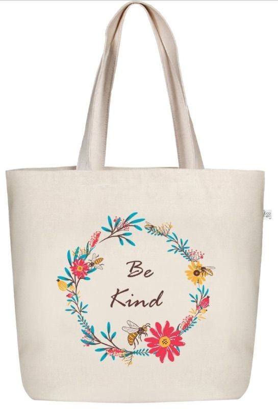 Photo 1 of *** STYLE OF BAG VARIES *** Ecoright Aesthetic Canvas Tote Bag for Women Large Zipper Tote Bags with Pocket, Womens Tote Bag for Yoga, Work, Beach