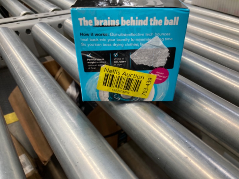 Photo 1 of *** BUNDLE OF 2 *** Rapid Reusable Dryer Ball, Fabric Softener Ball Alternative to Plastic/Wool Dryer Balls, Reduces Clothing Wrinkles & Saves Drying Time, Ultra Reflective & Lightweight Technology Laundry Balls
