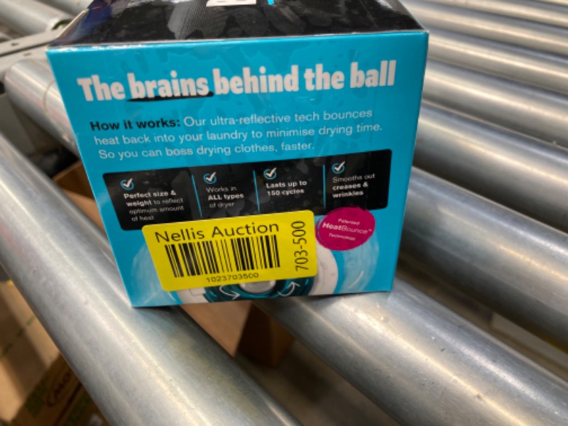 Photo 2 of *** BUNDLE OF 2 *** Rapid Reusable Dryer Ball, Fabric Softener Ball Alternative to Plastic/Wool Dryer Balls, Reduces Clothing Wrinkles & Saves Drying Time, Ultra Reflective & Lightweight Technology Laundry Balls