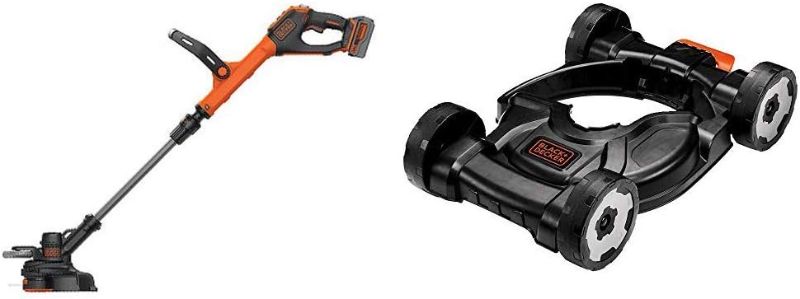 Photo 1 of BLACK+DECKER 20V MAX String Trimmer with Lawn Mower Removable Deck for String Trimmer (LSTE523 & MTD100)
