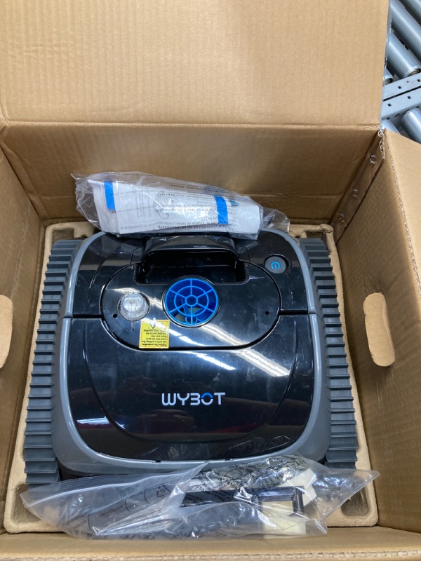 Photo 2 of (2024 Upgrade) WYBOT S1 Premium Wall Climbing Cordless Pool Vacuum, Robotic Pool Cleaner Pool Robot with Smart Mapping, Powerful Suction, APP Mode, 180mins Runtime, Fast Charing Fit for Inground Pools Black