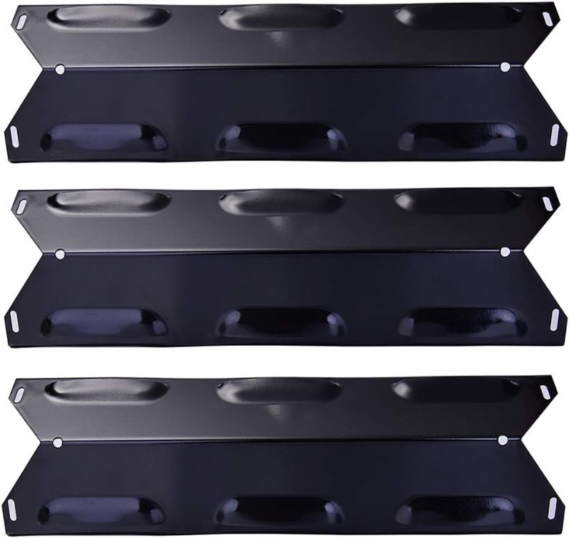 Photo 1 of Votenli P9623A(3-Pack) 14 7/8'' Porcelain Steel Heat Shield,Heat Plate for Kenmore 146.23678310, 146.23679310, 640-05057371-6, 640-05057373-6 Gas Grill