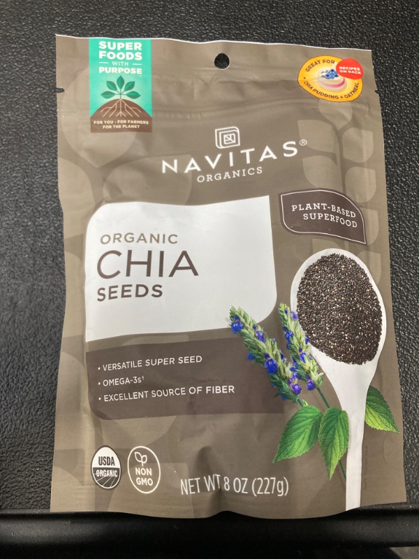 Photo 2 of ***EXP 10/10/2024*** Navitas Naturals Organic Chia Seeds - 8 oz bag