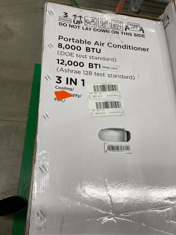 Photo 2 of 12,000 BTU Portable Air Conditioner Cools Up to 500 Sq.Ft, 3-IN-1 Energy Efficient Portable AC Unit with Remote Control & Installation Kits for Large Room, Campervan, Office, Temporary Space