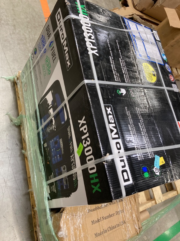 Photo 1 of DuroMax XP13000HX Dual Fuel Portable Generator - 13000 Watt Gas or Propane Powered - Electric Start w/ CO Alert, 50 State Approved, Blue 13,000-Watt Dual Fuel