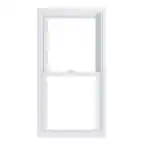 Photo 1 of 23.75 in. x 45.25 in. 70 Pro Series Low-E Argon Glass Double Hung White Vinyl Replacement Window, Screen Incl