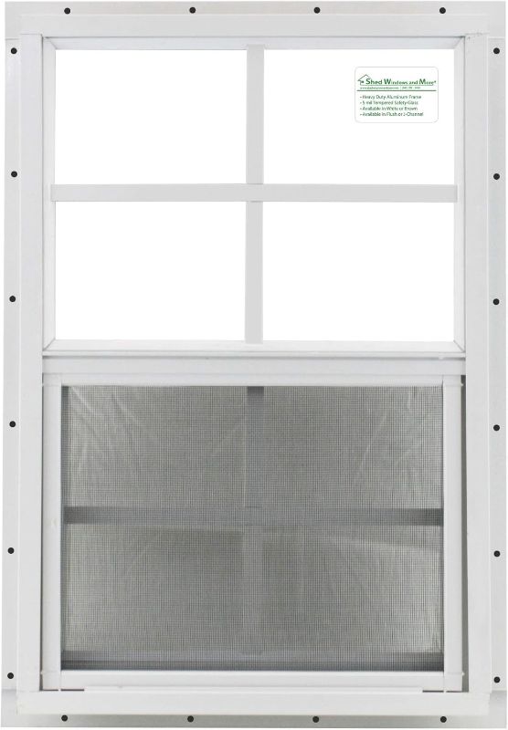 Photo 1 of 23.75 in. x 45.25 in. 70 Pro Series Low-E Argon Glass Double Hung White Vinyl Replacement Window, Screen Incl