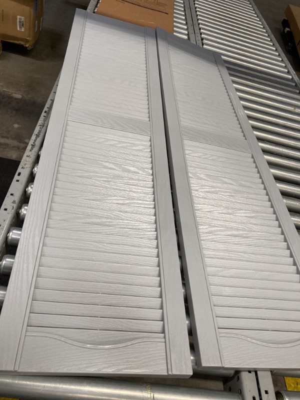 Photo 2 of 15 x 60-In. Paintable Louvered Shutters, Pair