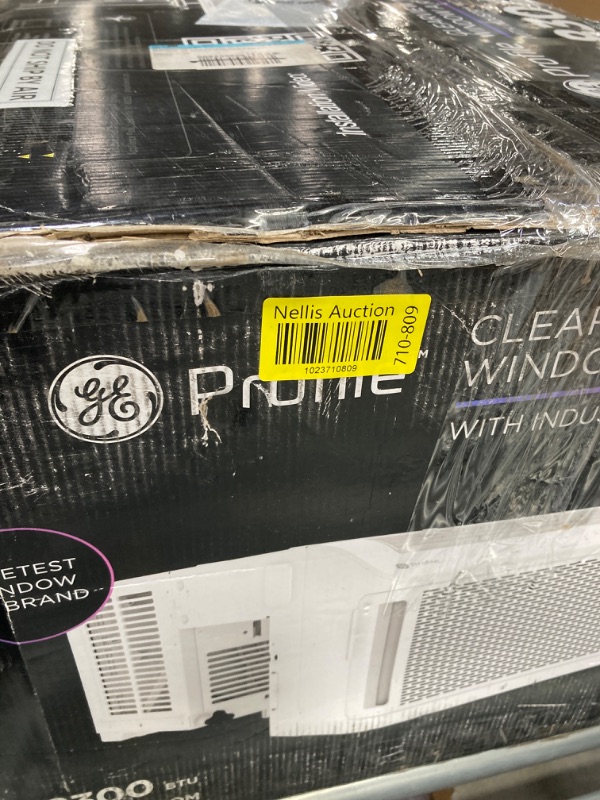 Photo 1 of GE Profile ClearView Window Air Conditioner Unit, 8,300 BTU, U-Shaped Adjustable Depth, Energy Efficient Cooling up to 350 sq ft., Ultra Quiet, SMART Home Capable, Includes Remote, White 8300 BTU Non-Inverter White