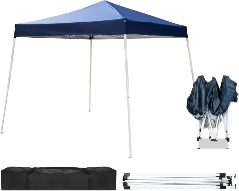 Photo 1 of ***PARTS ONLY, CANOPY IS RIPPED****Outvita Canopy 10'x10' Pop Up Commercial Instant Gazebo Tent, Waterproof & UV Protection Canopy Tent with Slant Legs for Party Wedding Birthday BBQ Events