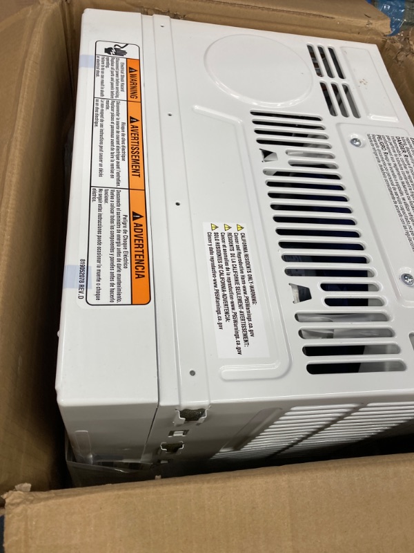 Photo 3 of **PARTS ONLY** Whirlpool 5,000 BTU Window-Mounted Air Conditioner with Dehumidifier, 115V, AC for Rooms up to 150 Sq.Ft. with Mechanical Controls, Washable Filter, and Auto-Restart Mechanical 115V Bright White 5000 BTU