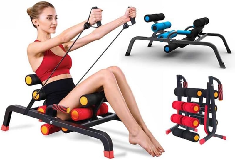 Photo 1 of 10-in-1 EZ Squatting Mahcine,Workout Machine with Rolling Massage & Gliding Motion,Foldable Portable Rope Exercise Machine for Strength Training with Bands, Sissy Squat, Push-up, Sit-up, Home Gym