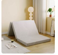 Photo 1 of  Ego 4 inch Tri Folding Memory Foam Mattress, Portable Guest Bed, King Size