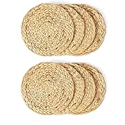 Photo 2 of 
KAZI Essentials Boho Coasters for Drinks - Set of 7, Natural Wicker Raffia Woven Coasters, Eco-Friendly Handmade by African Artisans, Housewarming Gift,... 7 psc