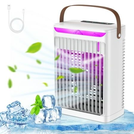 Photo 1 of Bilivry Portable Air Conditioner Air Cooler?5 Speeds 7 Colors for Room & Office Outdoors Travel