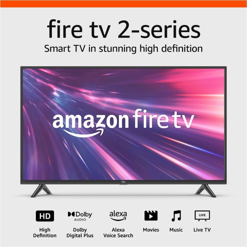 Photo 1 of  *** se notee**Amazon Fire TV 40" 2-Series HD smart TV with Fire TV Alexa Voice Remote, stream live TV without cable