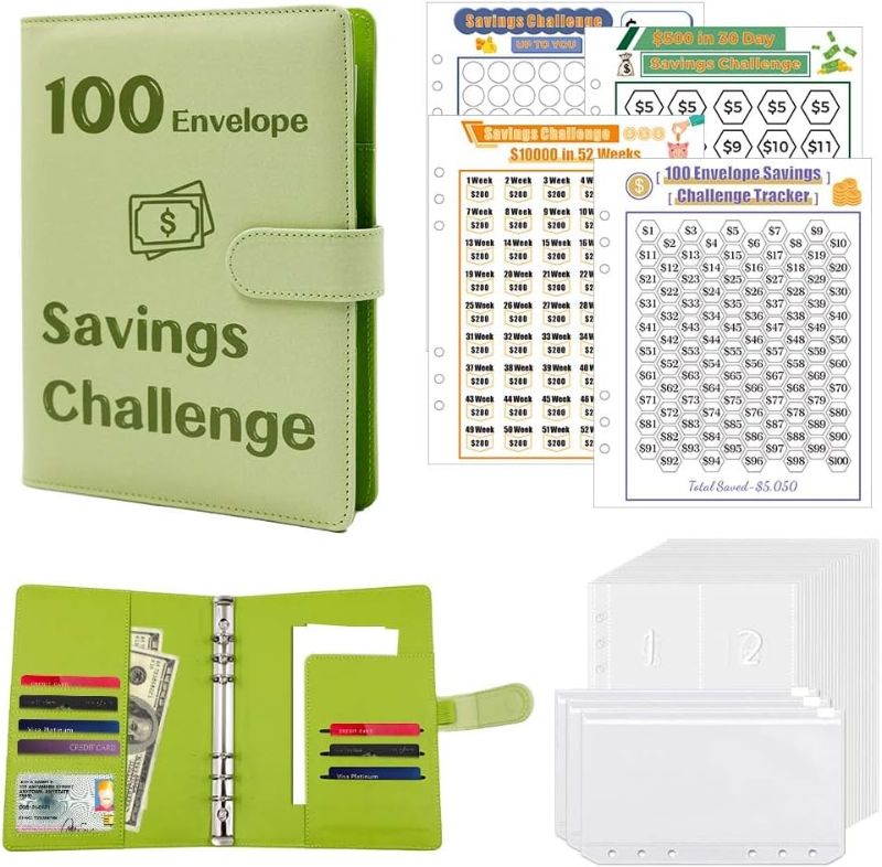 Photo 1 of 100 Envelopes Money Saving Challenge Binder [***PACK OF TWO***]