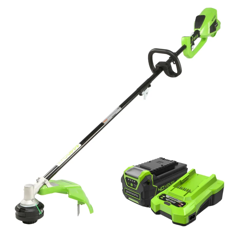 Photo 1 of 40V 16" Cordless Battery String Trimmer (Attachment Capable) w/ 4.0 Ah USB Battery & Charger
