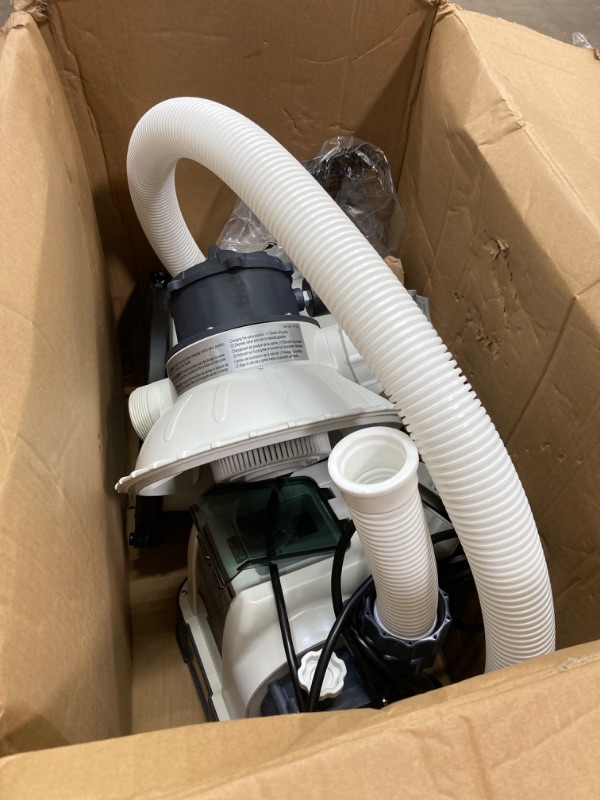 Photo 2 of ***PARTS ONLY*** INTEX SX2100 Krystal Clear Sand Filter Pump for Above Ground Pools: 2100 GPH Pump Flow Rate – Improved Circulation and Filtration – Easy Installation – Improved Water Clarity – Easy-to-Clean 2,100 Gallons Per Hour Sand Filter Pump