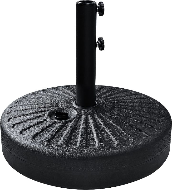 Photo 1 of EliteShade Umbrella Base Water Filled Stand Market Patio Outdoor Heavy Duty Umbrella Holder(Black)