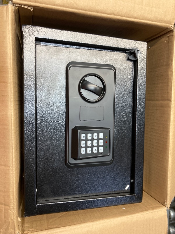 Photo 2 of 1.0 Cubic Safe Box Fireproof Waterproof with Digital Keypad Key, Anti-Theft Fireproof Safe with Fireproof Money Bag, Security Home Safe for Pistol Money Medicine Important Documents