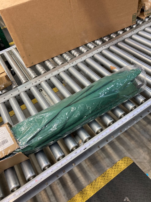 Photo 1 of 9 ft. Steel Market Push Tilt Patio Umbrella in Polyester Hunter Green