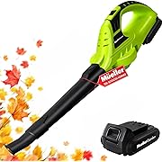 Photo 1 of  Leaf Blower, 140 MPH 20 V Powerful Motor, Electric Leaf Blower for Lawn Care, Battery Powered Leaf Blower for Snow Blowing High