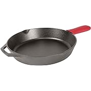 Photo 1 of 
Lodge Cast Iron Skillet with Red Silicone Hot Handle Holder, 12-inchLodge Cast Iron Skillet with Red Silicone Hot Handle Holder, 12-inch