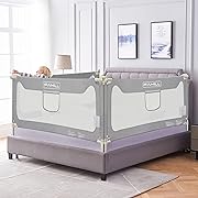 Photo 1 of Upgrade Bed Guard Rail for Full Size Queen King Twin Bed for Toddlers and Baby (Grey,1 Piece, 78.7")