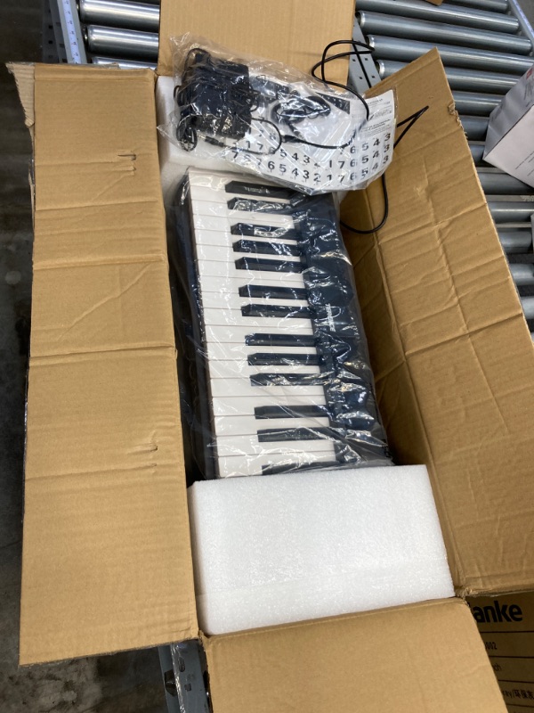 Photo 2 of TERENCE Piano Keyboard, 88 Key Full Size Weighted Folding Piano Keyboard, Digital Keyboard Piano with 2X5W Speakers, Music Stand, Keyboard Stickers, Earphones and Sustain Pedal